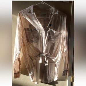 NEW Abercrombie Cotton Plaid Button Up Shirt